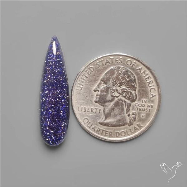 Blue Goldstone Doublet