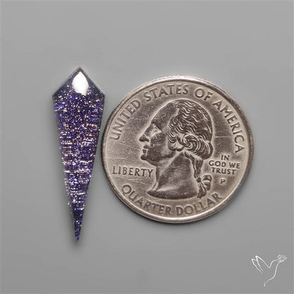 Blue Goldstone Doublet