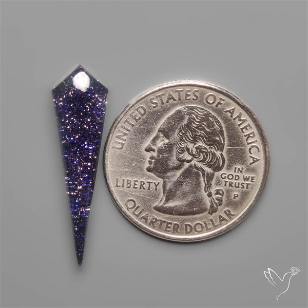 Blue Goldstone Doublet