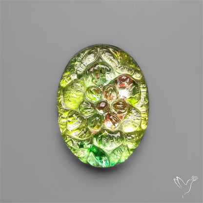 Dichroic Glass Mughal Carving Doublet