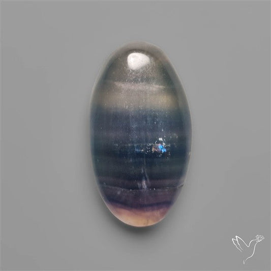Dark Green Fluorite Cabochon with laces