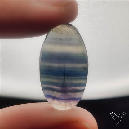 Dark Green Fluorite Cabochon with laces