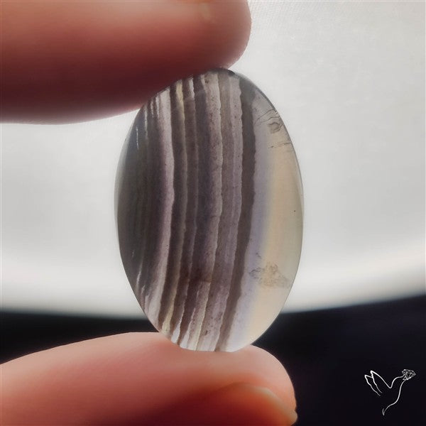 Dark Green Fluorite Cabochon with laces