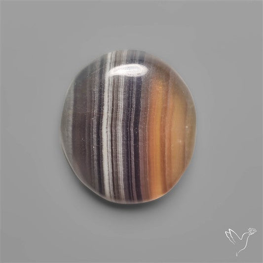 Dark Green Fluorite Cabochon with laces