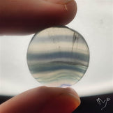 Dark Green Fluorite Cabochon with laces