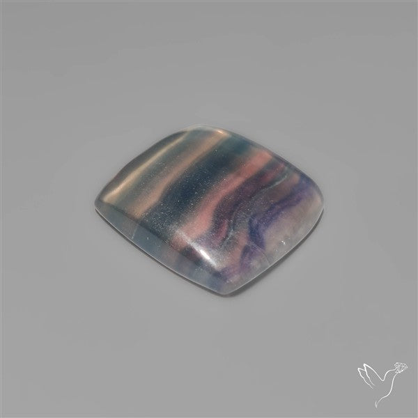 Dark Green Fluorite Cabochon with laces