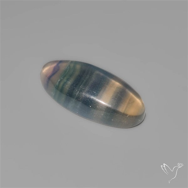 Dark Green Fluorite Cabochon with laces