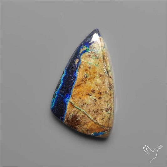 Congo Azurite with Cuprite Cabochon