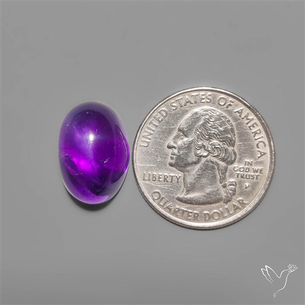 Gemmy High Dome Amethyst Cabochon