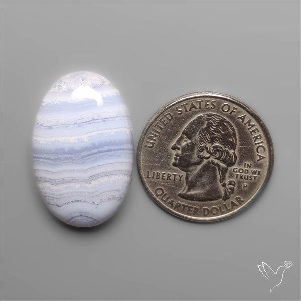 Blue Lace Agate Cabochon