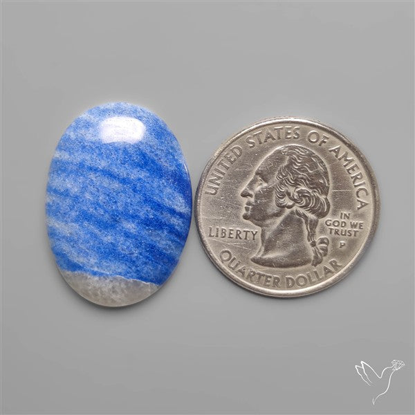 Blue Quartz Cabochon