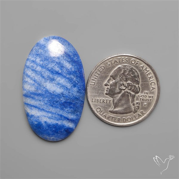 Blue Quartz Cabochon