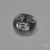 Black Onyx Moonface Carving