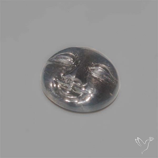 Black Sunstone Moonface Carving