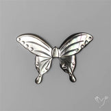Rainbow Tahitian Mother of Pearl Butterfly Carving