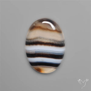 Banded Tuxedo Agate Cabochon
