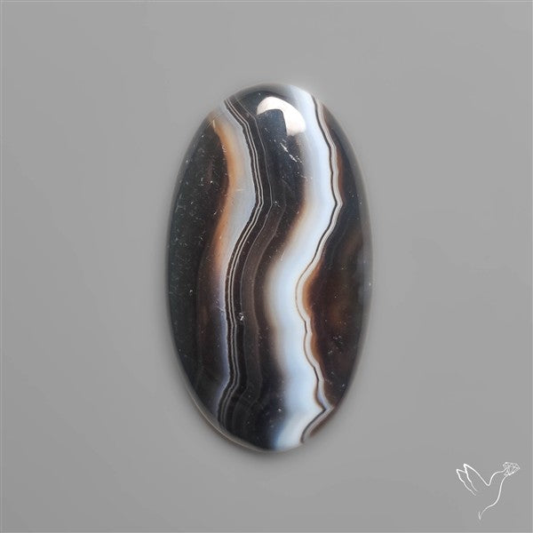 Banded Tuxedo Agate Cabochon