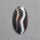 Banded Tuxedo Agate Cabochon