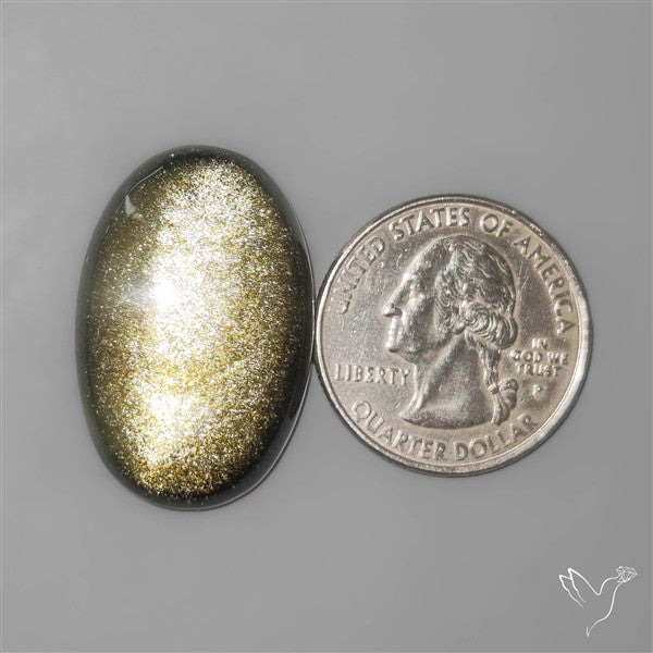 Goldsheen Obsidian Cabochon