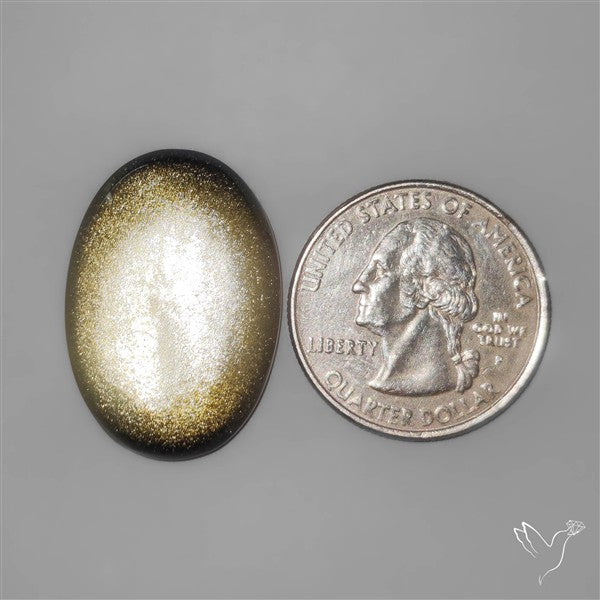Goldsheen Obsidian Cabochon
