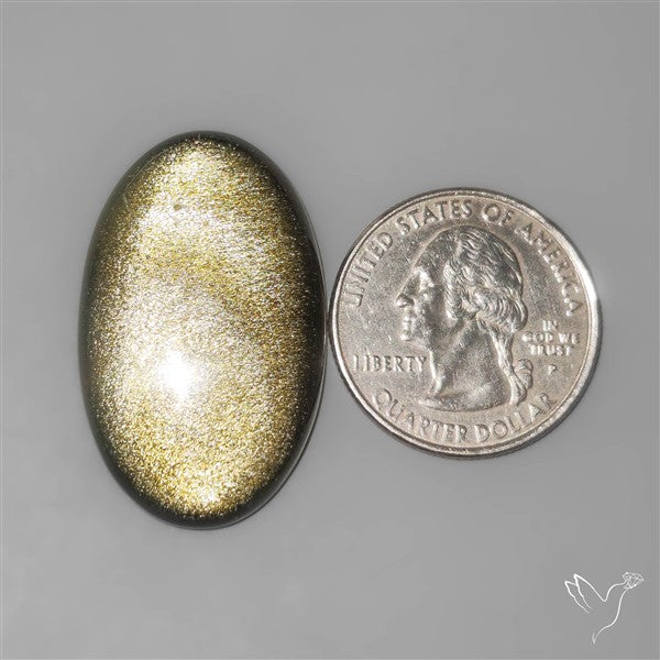 Goldsheen Obsidian Cabochon