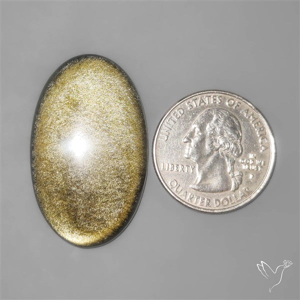 Goldsheen Obsidian Cabochon