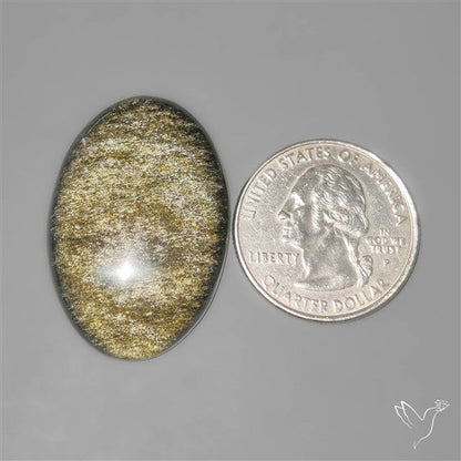 Goldsheen Obsidian Cabochon