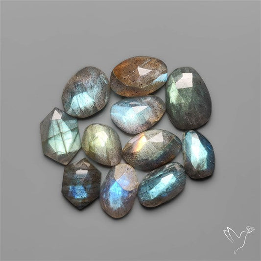 Rose Cut Labradorites Lot