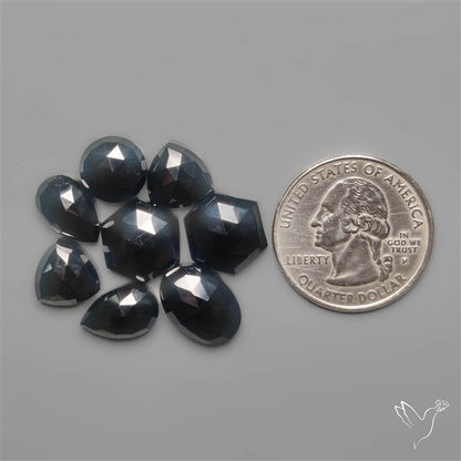 Rose Cut Black Spinels Lot