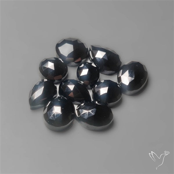 Rose Cut Black Spinels Lot