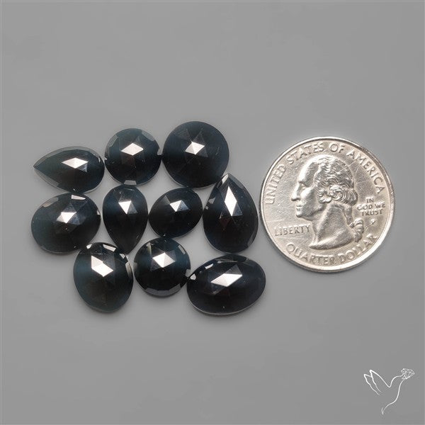 Rose Cut Black Spinels Lot