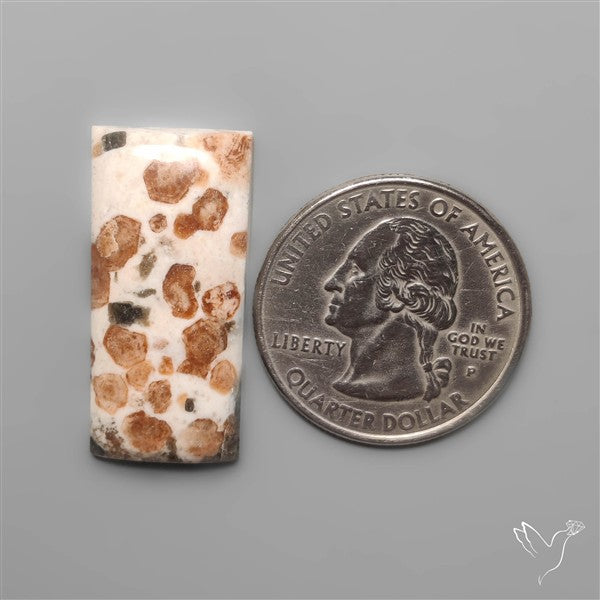 Garnet In Limestone Cabochon