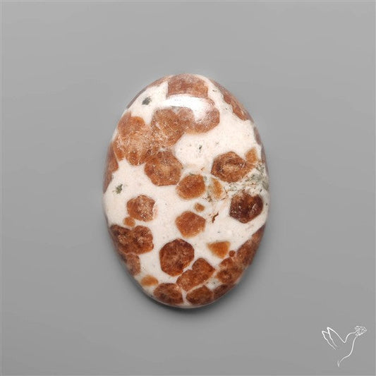 Garnet In Limestone Cabochon