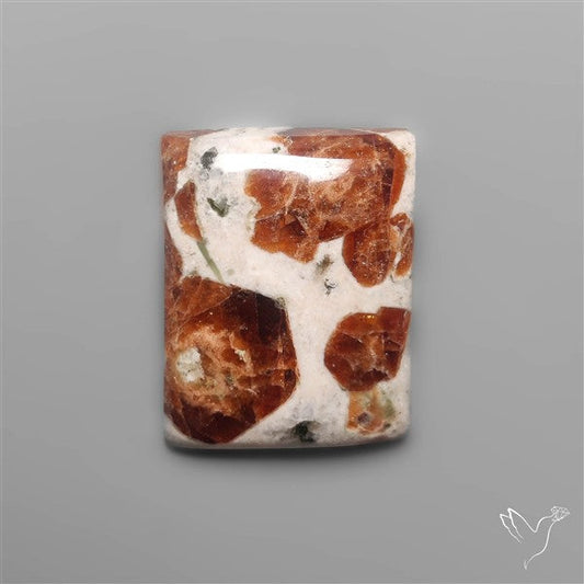 Garnet In Limestone Cabochon