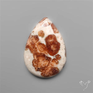 Garnet In Limestone Cabochon