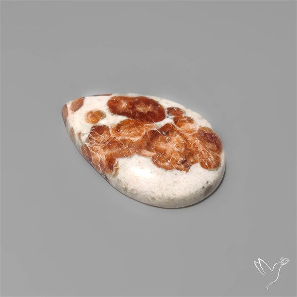 Garnet In Limestone Cabochon