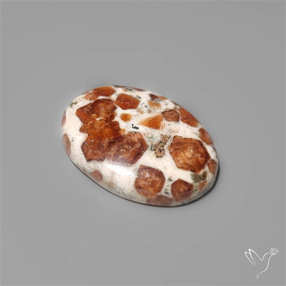 Garnet In Limestone Cabochon