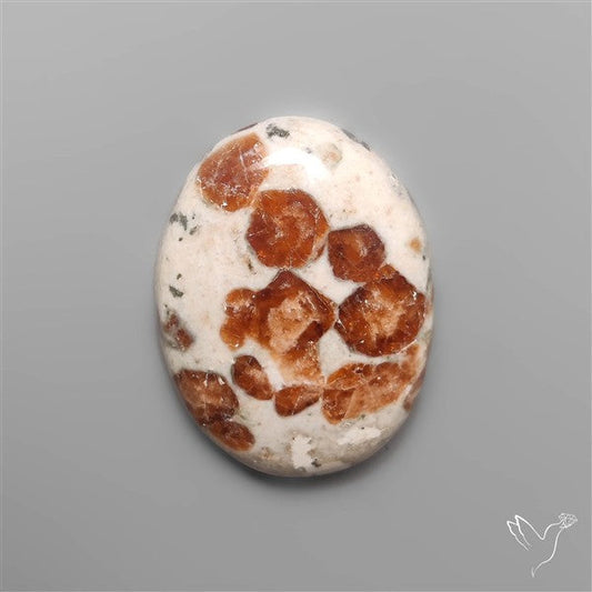 Garnet In Limestone Cabochon