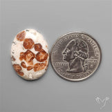 Garnet In Limestone Cabochon