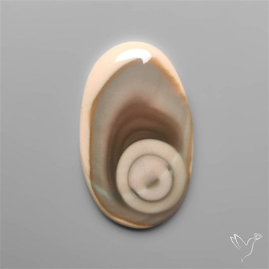 Royal Imperial Jasper Cabochon with Spiral Eye pattern