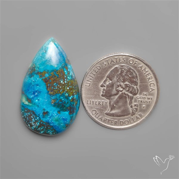 Chrysocolla Azurite Shattuckite Cabochon