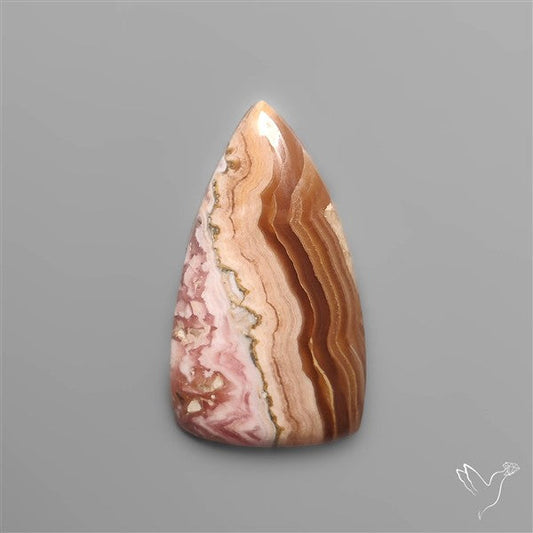 Plume Rhodochrosite Cabochon