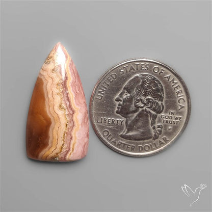 Plume Rhodochrosite Cabochon