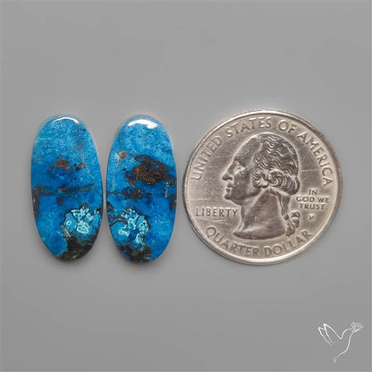 Gem Azurites Pair
