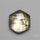 Checkerboard Cut Himalayan Quartz With Black Mother Of Pearl Doublet
