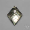Checkerboard Cut Himalayan Quartz With Black Mother Of Pearl Doublet