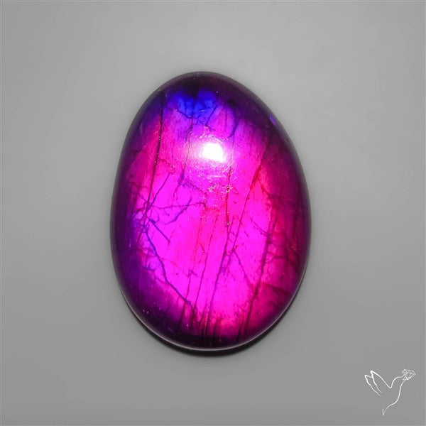 Treated Purple Labradorite Cabochon