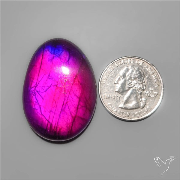 Treated Purple Labradorite Cabochon