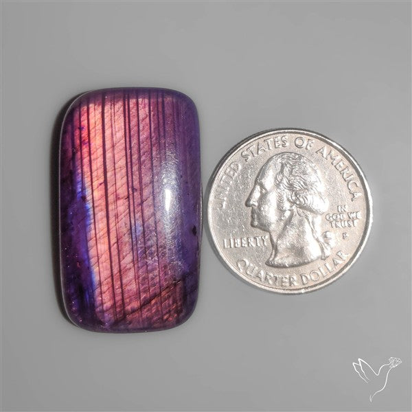 Treated Purple Labradorite Cabochon