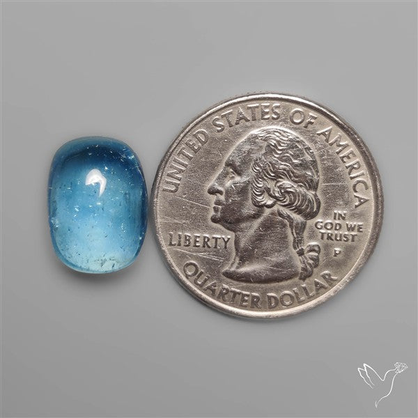 Aquamarine Cabochon High Grade Gemmy